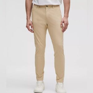 Lululemon ABC Skinny-Fit Pant 34" Warpstreme sz 28 in Trench Light Khaki